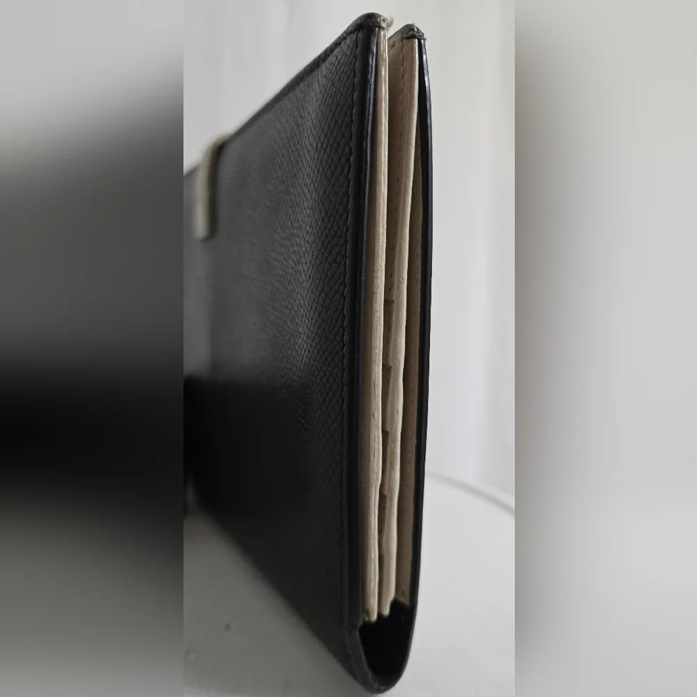 EUC CELINE LARGE STRAP WALLET BICOLOR GRAINED CALFSKIN